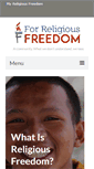 Mobile Screenshot of forreligiousfreedom.com